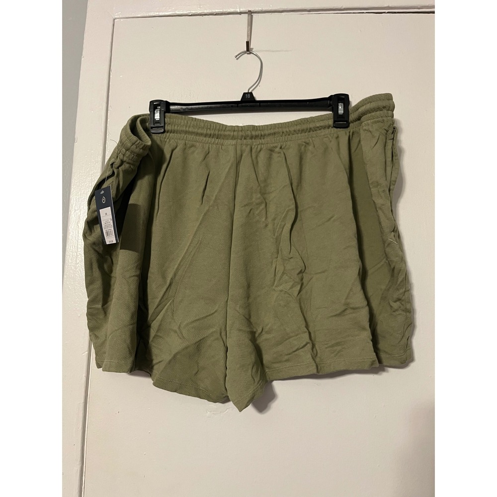 Universal Thread Olive Green High Rise Sweat Shorts Plus Size 3X NWT - Picture 3 of 5